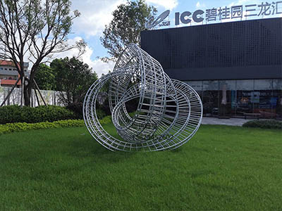 ICC碧桂园三龙汇异型钢结构雕塑(图2)