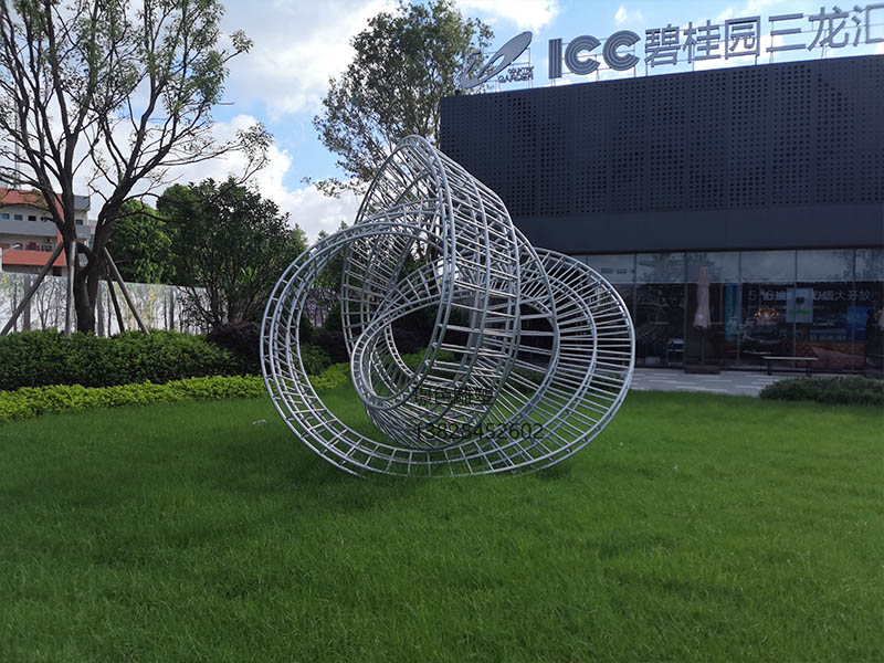 ICC碧桂园三龙汇异型钢结构雕塑(图3)
