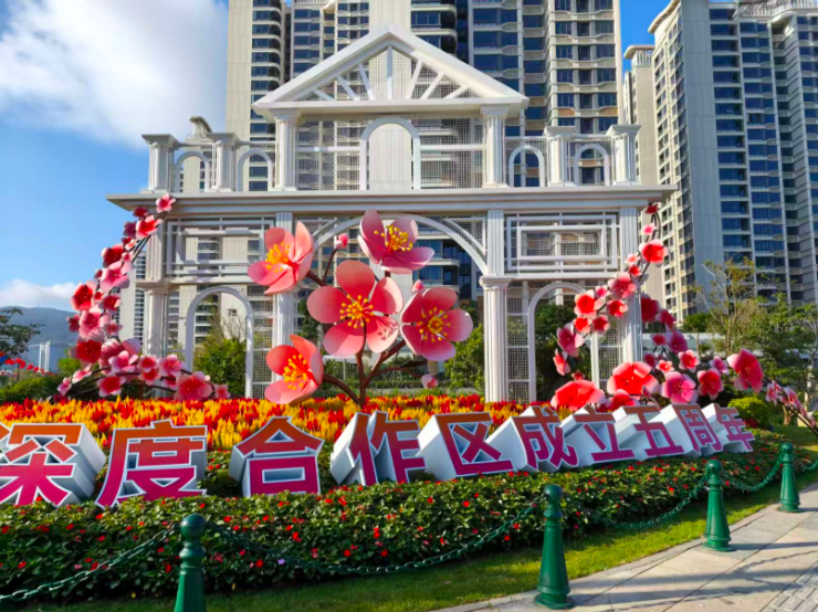 横琴粤澳深度合作区成立五周年 主题灯光艺术装置(图2)