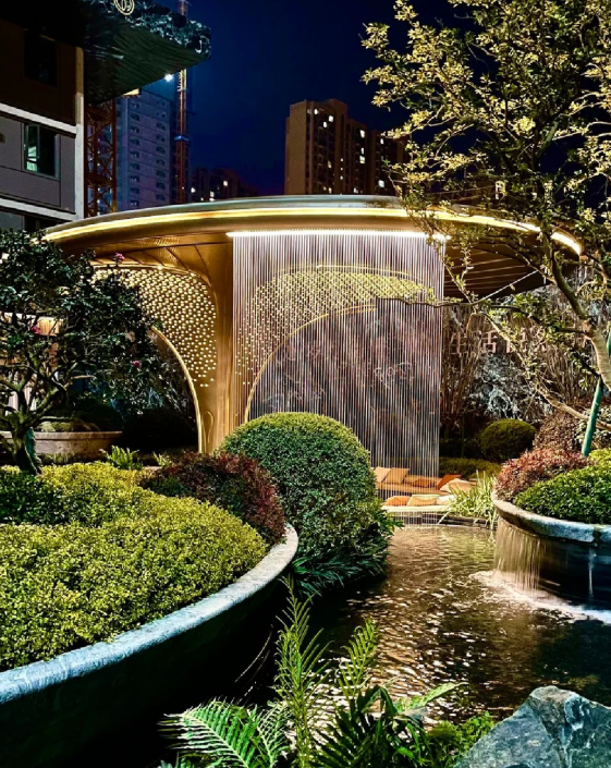 长沙绿城悦海棠｜艺术景亭焕新景观美学(图3)