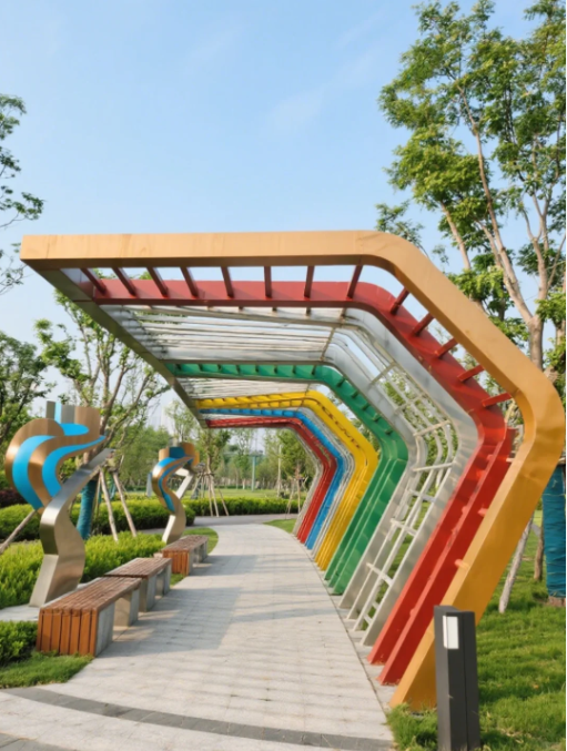 不锈钢景观廊架|不锈钢雕塑知识科普(图1) 不锈钢景观廊架|不锈钢雕塑知识科普(图1)